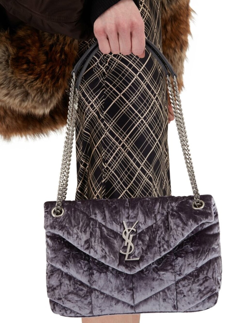 YSL Small Velvet Loulou Shoulder Bag